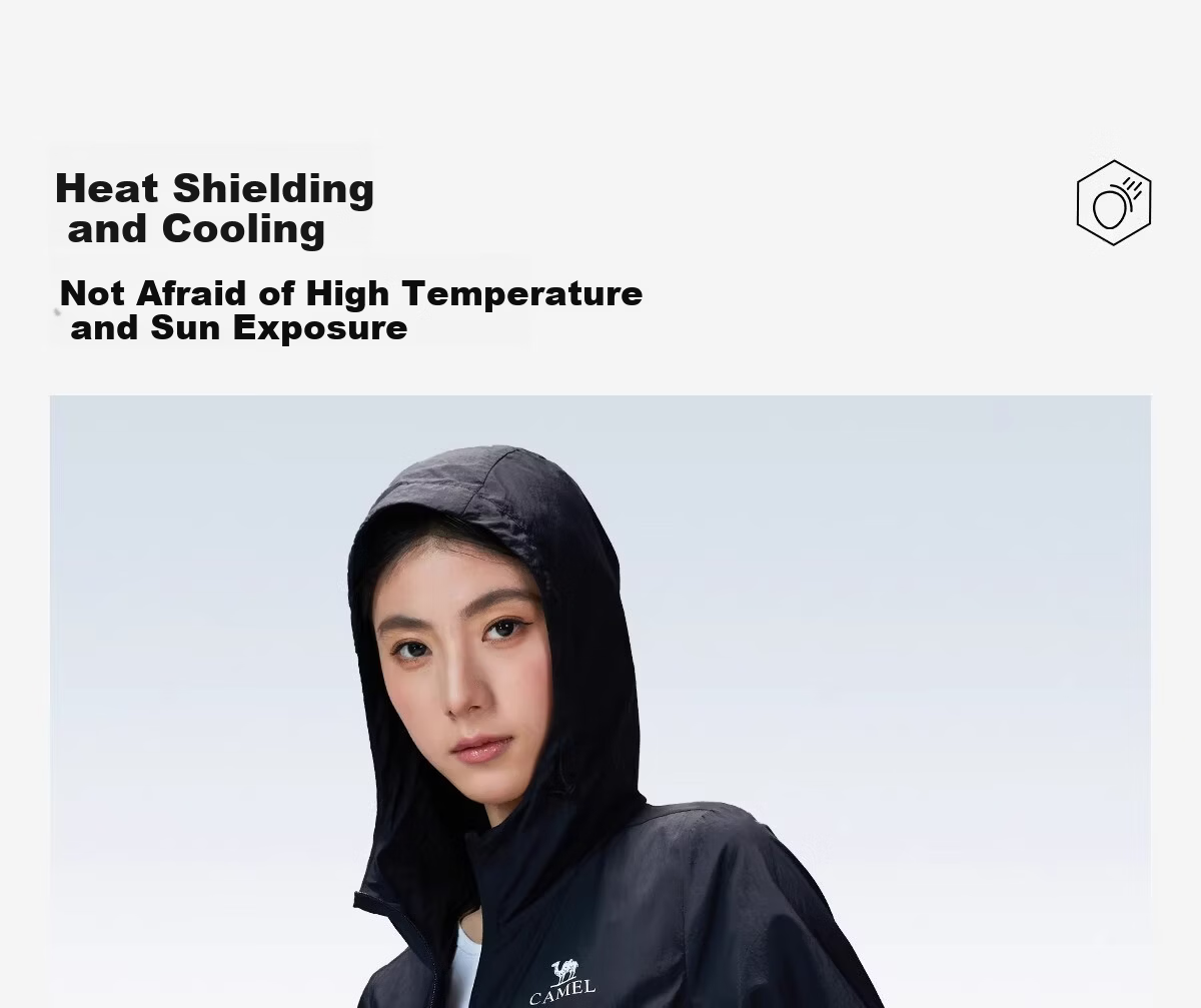 CAMEL Outdoor Original Yarn Sun Protection Jacket Women 2026 Spring Summer New Cool Breathable Water-Repellent Coat Sun Protection Clothing Men G023 11