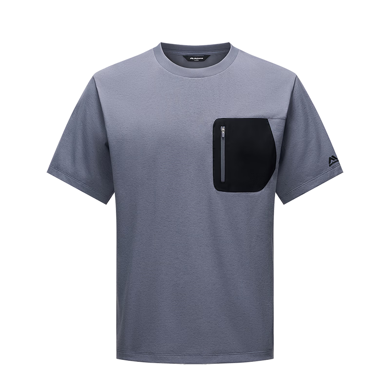Kolumb Outdoor Quick-Dry Moisture-Wicking Jacquard Hollow Round Neck Short Sleeve T-Shirt Moss Green L