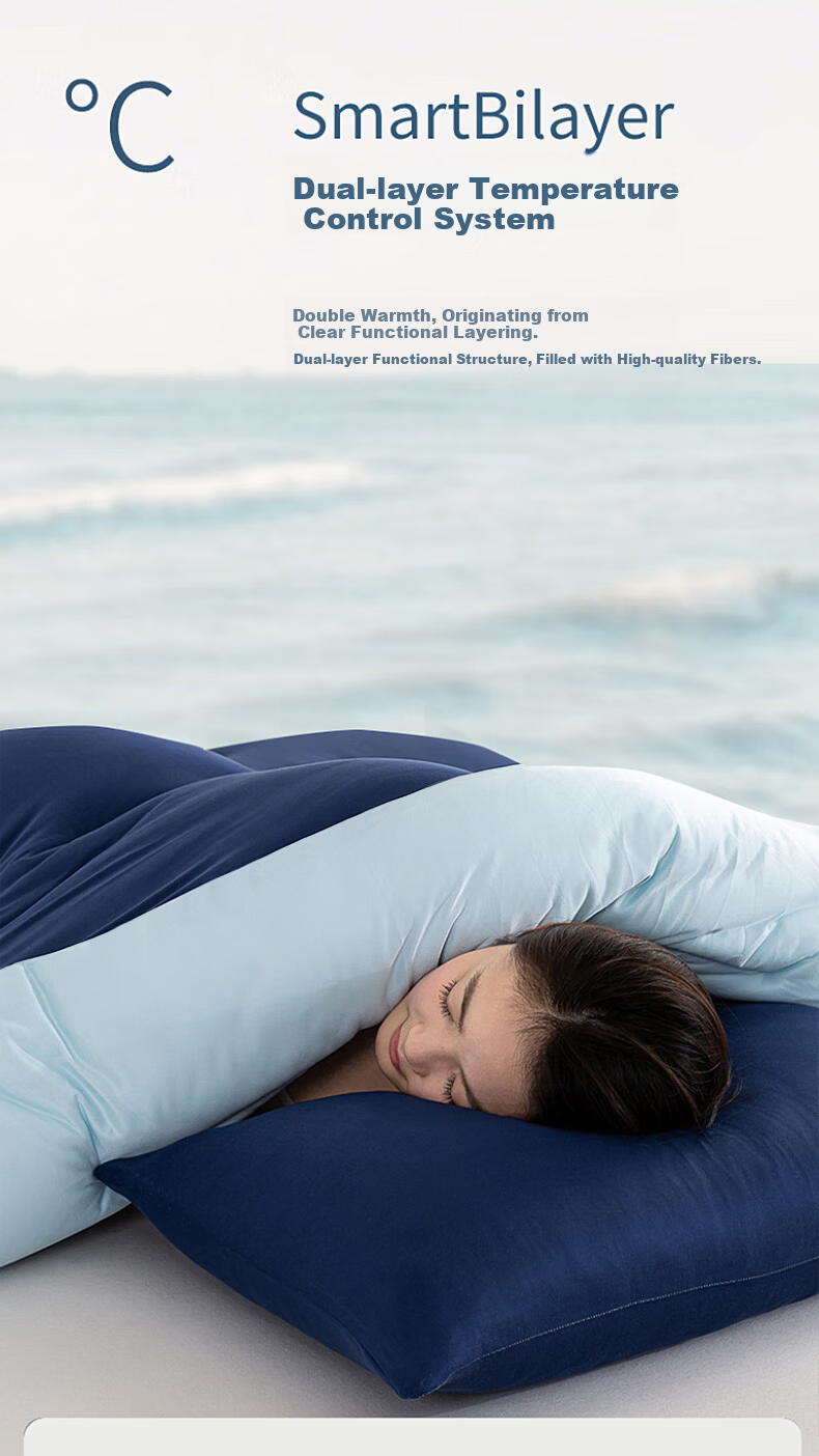 Grace Autumn Winter All-Season Single Student Dormitory Quilt 8lbs 200x230cm Deep Sleep Blue 2