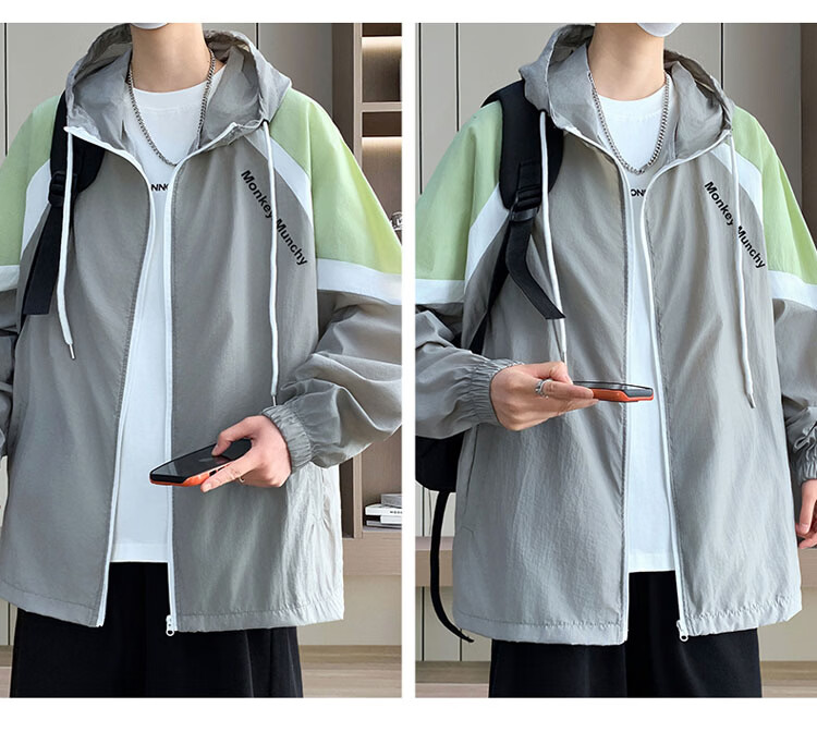 TUCANO Men's Summer Windproof Sun Protection Ice Silk Jacket Outdoor Cooling Quick-Dry Casual Lightweight Shirt White M 10