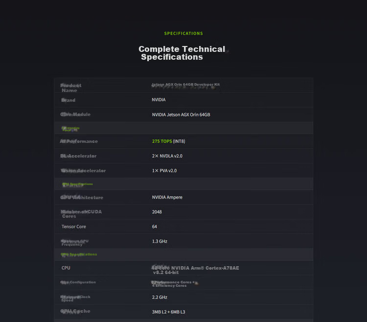 Silicon Delivery NVIDIA Jetson AGX Orin Developer Kit Server-Grade Official Original AGX Orin 945-13730-0050-000 5