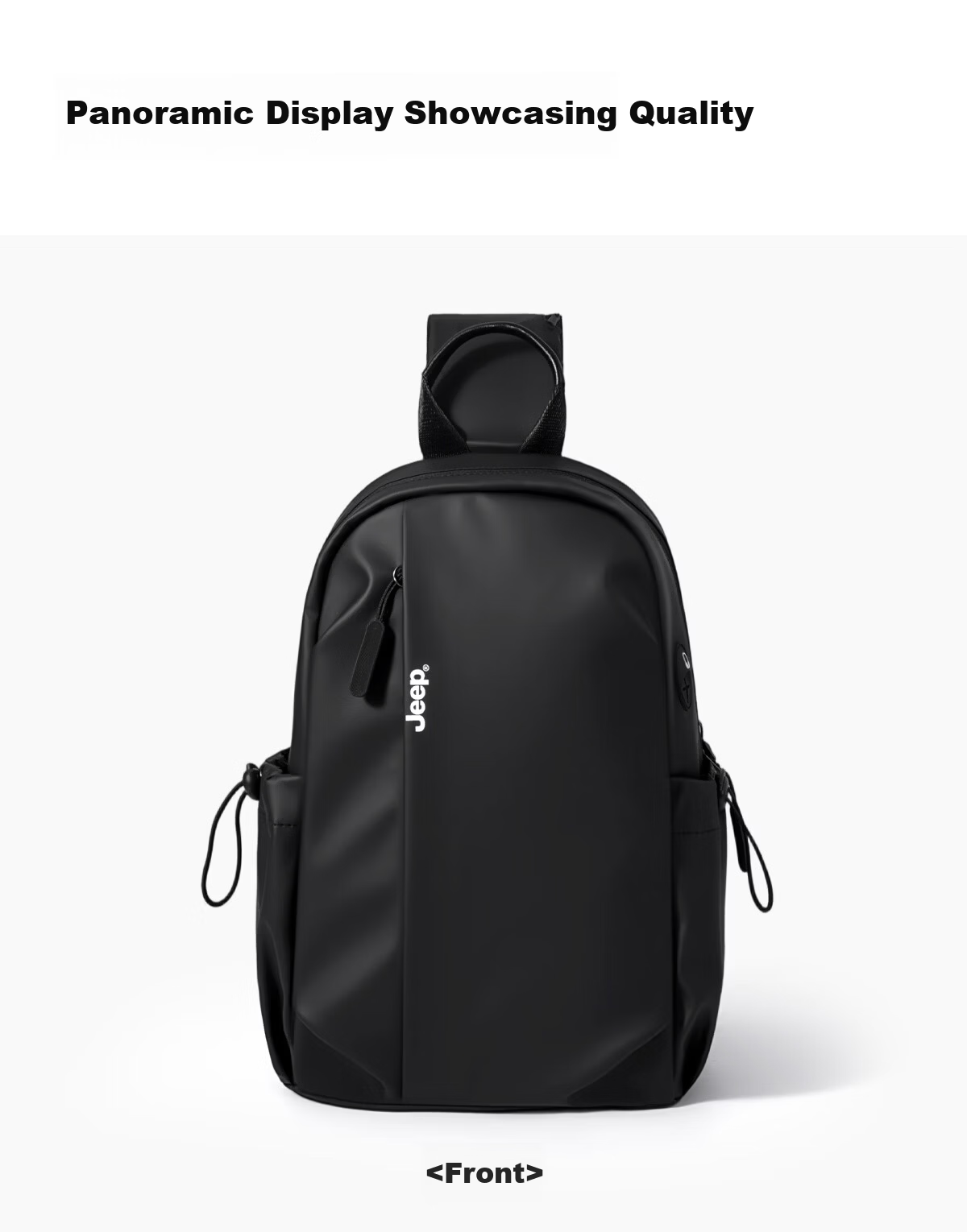 JEEP Men's Large Capacity Functional Crossbody Shoulder Bag Chest Bag 2026 New Commuter Cycling Sports Backpack 22