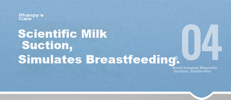 Xiaoyaxiang Hands-Free Double Electric Breast Pump Portable Neck-Hanging Variable Frequency High Suction Milk Extractor with Storage Bag 15