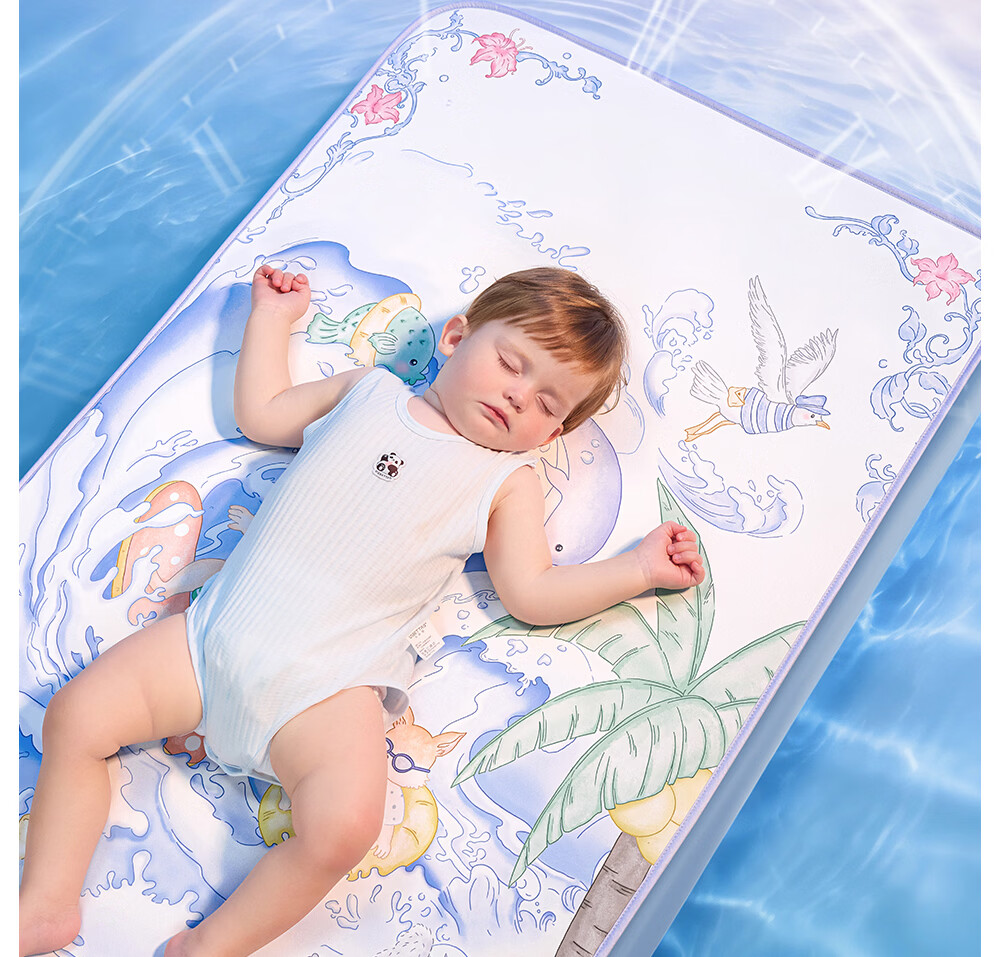Betis Baby Cooling Mat Soft Breathable Ice Thin Pad Toddler Kindergarten Nap Mat Summer Party 120*65cm 7