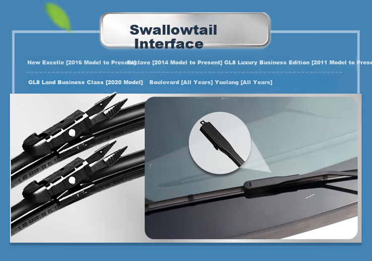 Aoye Compatible with Buick GL8 (11-25) Luxury Business Edition (Smooth Wiping) Frameless Windshield Wiper Blades Front Pair 26+17 inches 11