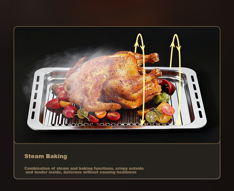 JD Jingzao New Home Micro Steam Oven All-in-One Smart Microwave Oven Toaster Steamer Air Fryer Multifunctional Inverter 28L Popular Cooking Stove WRA106 9