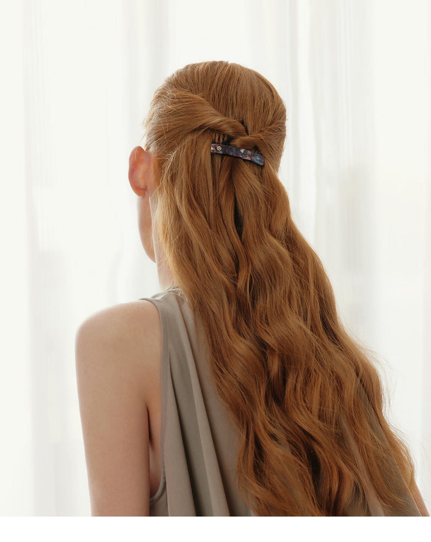 Evita Peroni Vintage Inverted Hair Comb for Women Bangs Crushed Hair Princess Head Clip Simple Hairpin Short 6CM - Classic Black 10