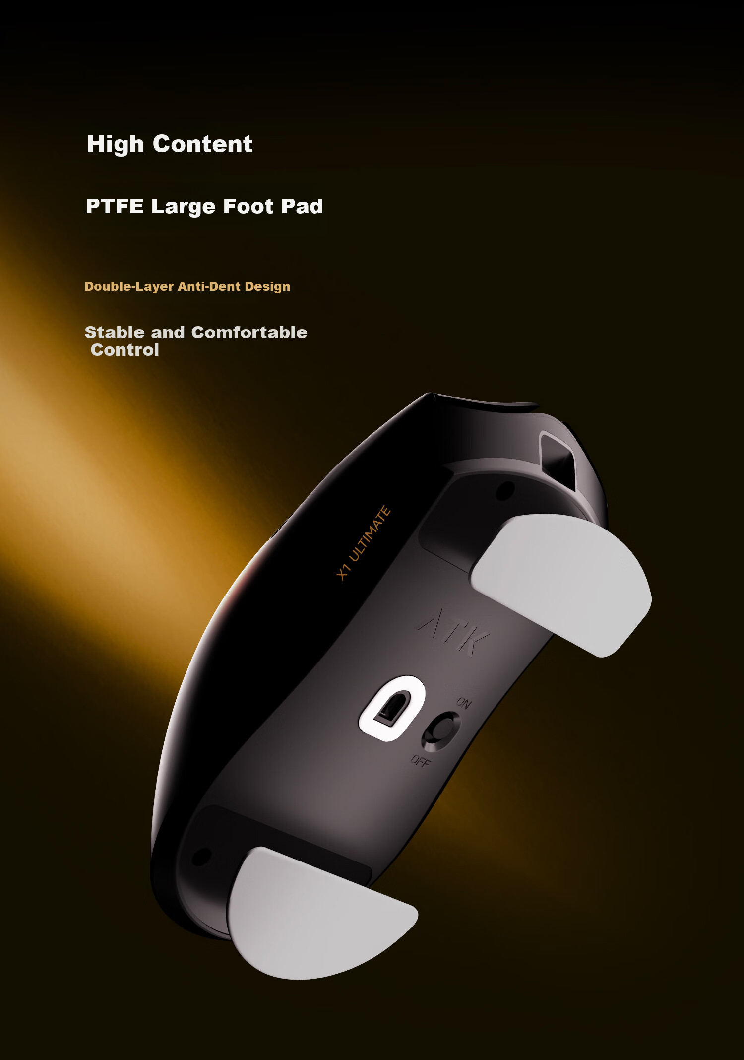 ATK LieKong X1V2 Wireless Mouse Tri-Mode Lightweight Ergonomic Gaming Office Mouse X1V2 ULTRAMAX 2.0 White 13