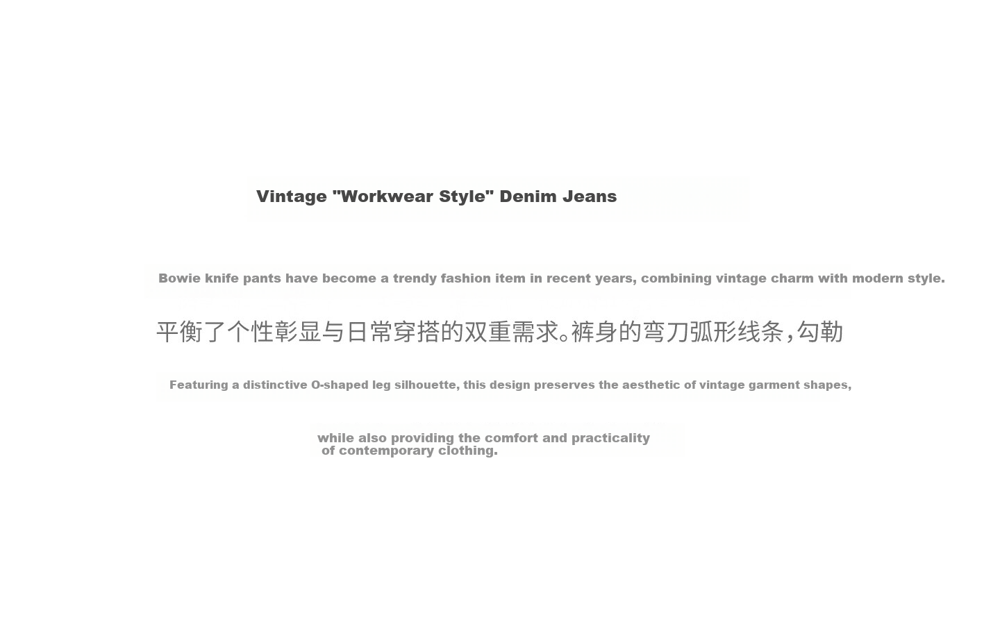 Navigare Italy Small Sailboat 26th Spring Summer New Skin-friendly Wide-leg Denim Workwear Cargo Pants 2312576503 5