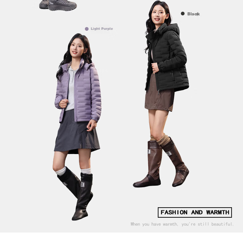 YAYA Lightweight Down Jacket Women 2025 Autumn Winter New Casual Versatile Short Hooded Comfortable Warm Duck Down Coat 5