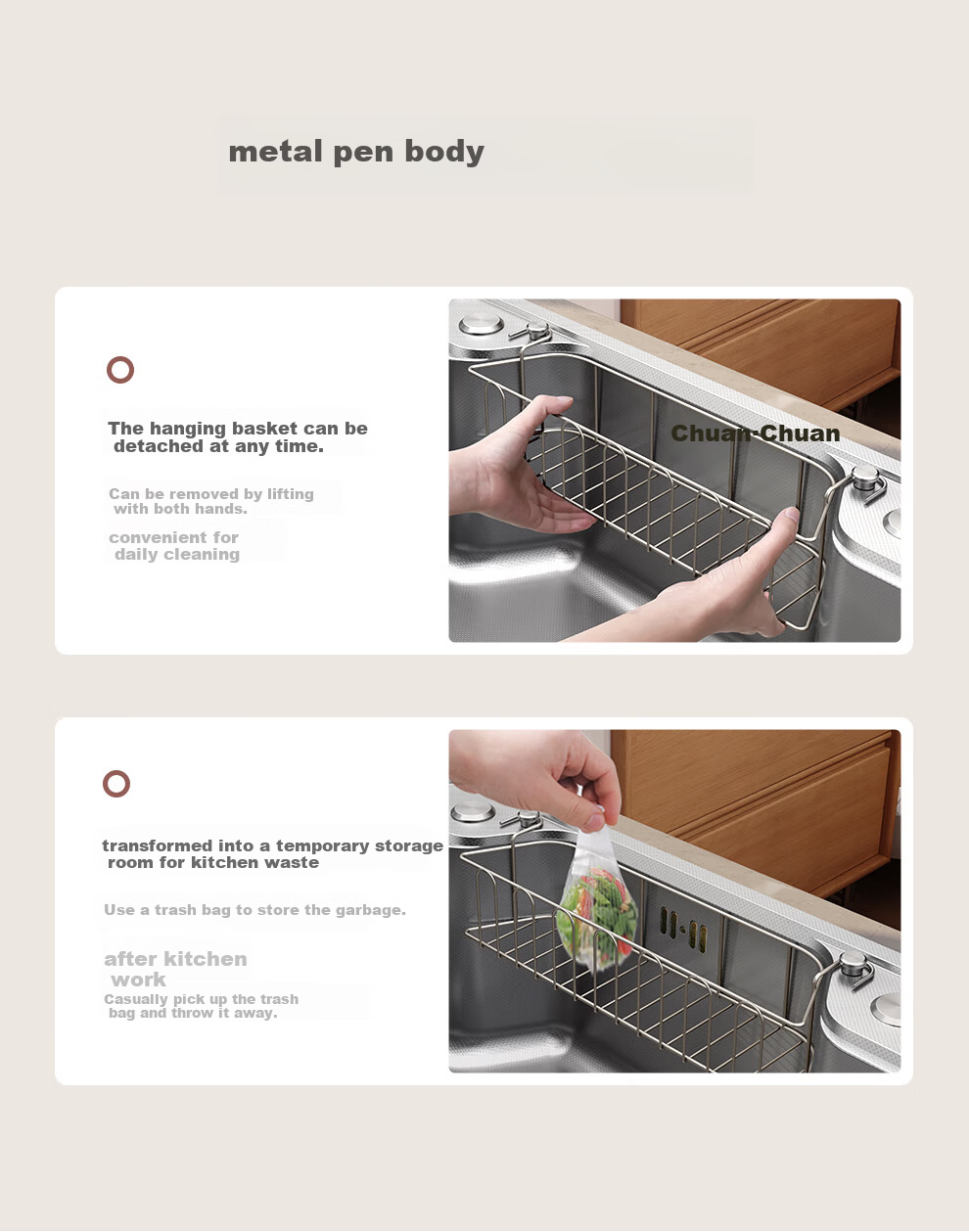 ARROW 304 Stainless Steel Sink, Large Single Basin, Japanese-Style Kitchen Sink for Washing Vegetables And Collecting Food Waste [New Subsidy of 15%] 30