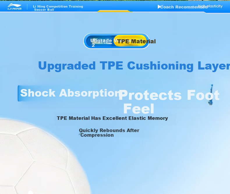 Li-Ning Football Size 5 Adult Junior High Primary School Student Exam Special Competition Training Standard Durable Youth Soccer Ball 5