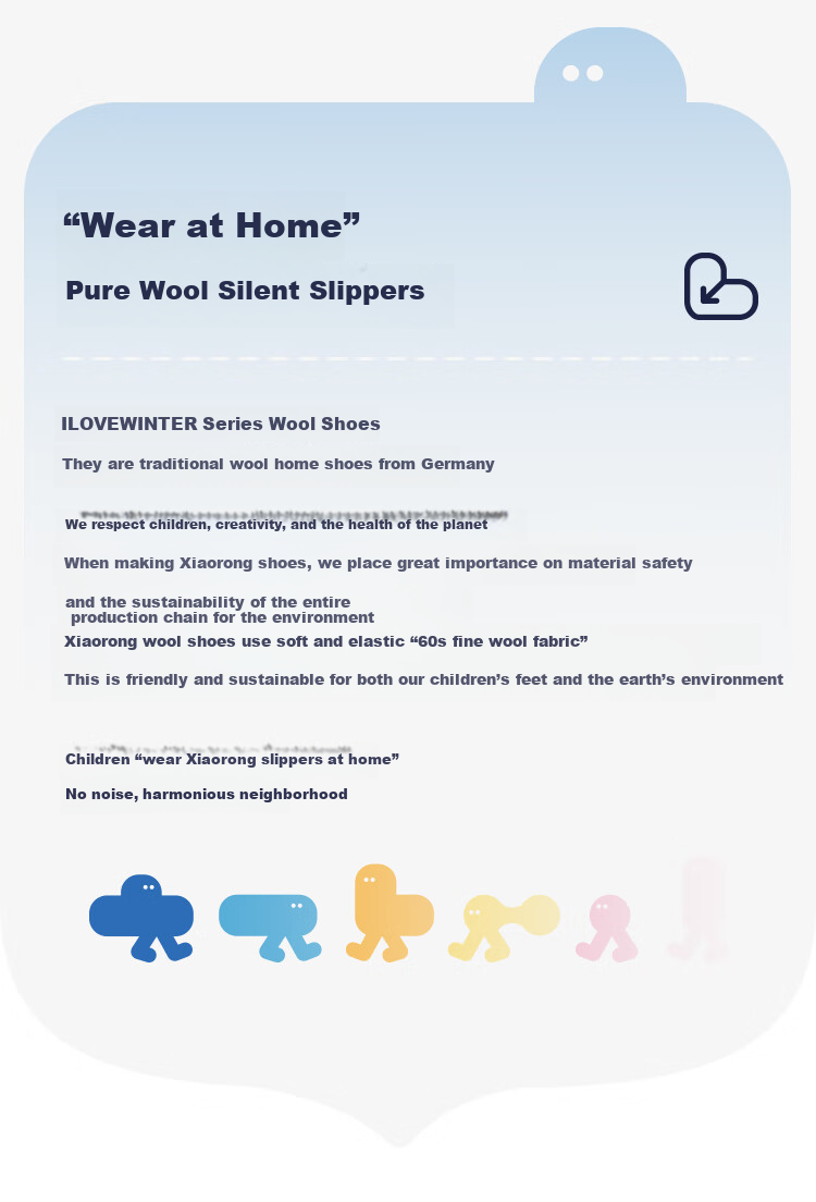 Xiaorong Indoor Quiet Children's Slippers Spring Autumn Winter Rabbit Design 2-9 Years Old Girls Floor Warm Cotton Waterproof Non-Slip 3