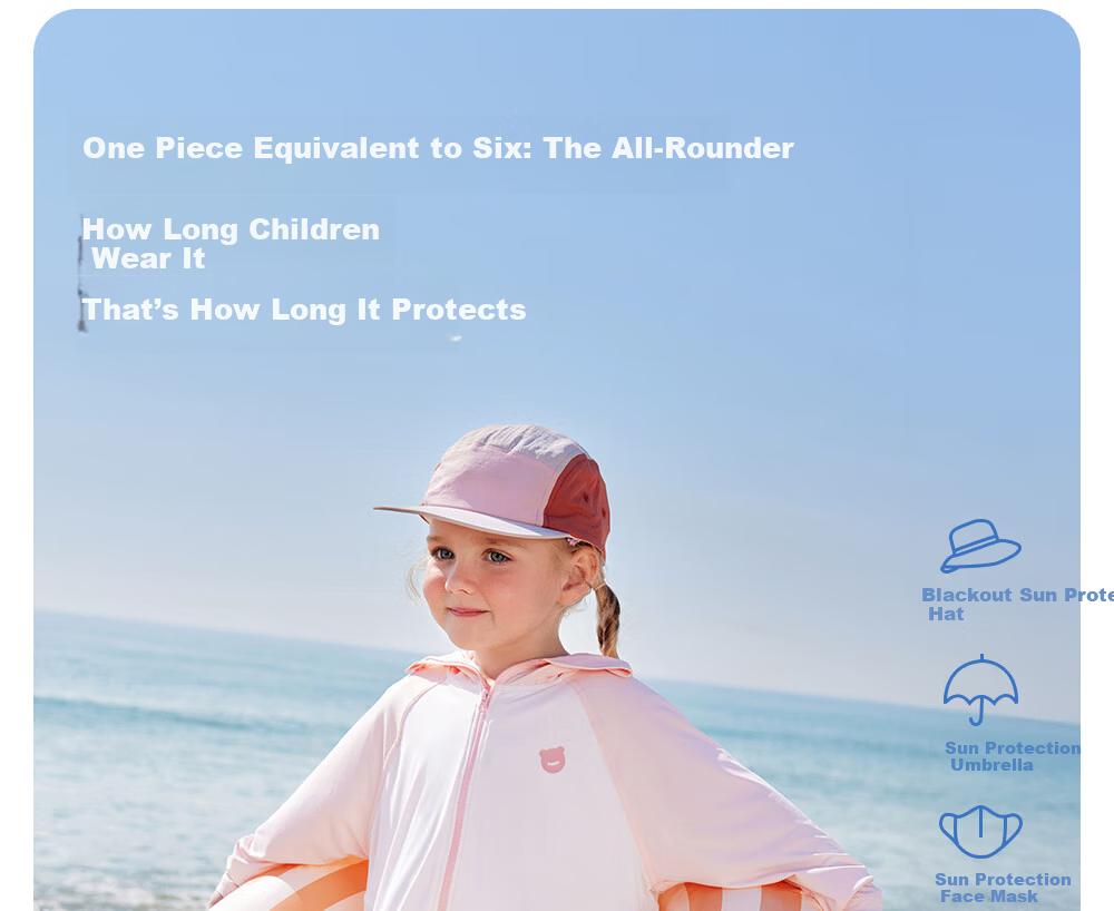 Betis Kids Sunscreen Jacket 3-4 Years Summer Coat Cape Boys Girls Cooling Breathable Sun Protection Hooded Jacket 32