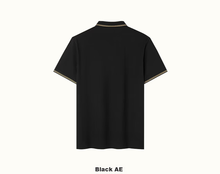 HLA Hailan Home Men's Polo Shirt 26 Year of the Horse Cool Color-Block Embroidered Collar Short Sleeve Summer 9