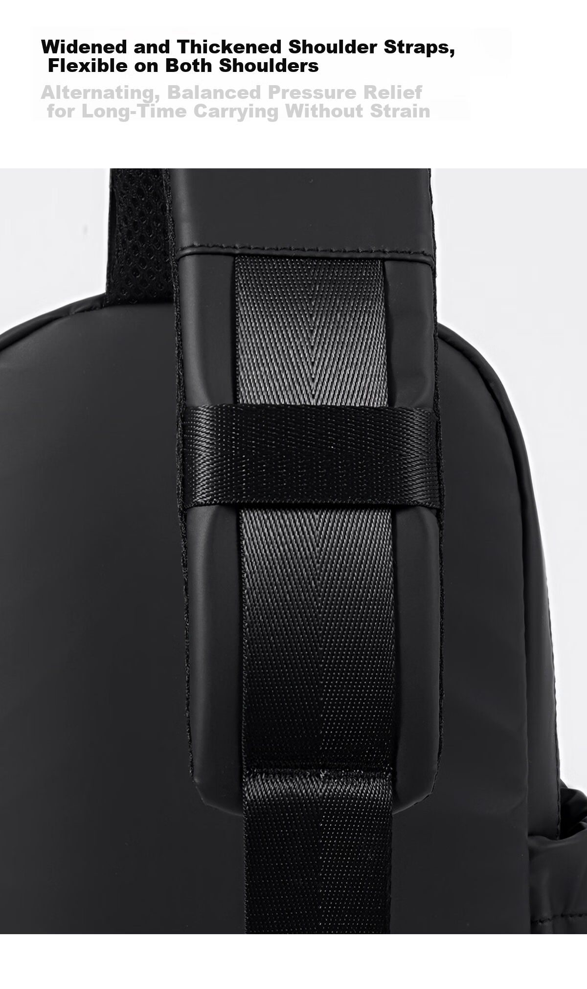 JEEP Men's Large Capacity Functional Crossbody Shoulder Bag Chest Bag 2026 New Commuter Cycling Sports Backpack 16