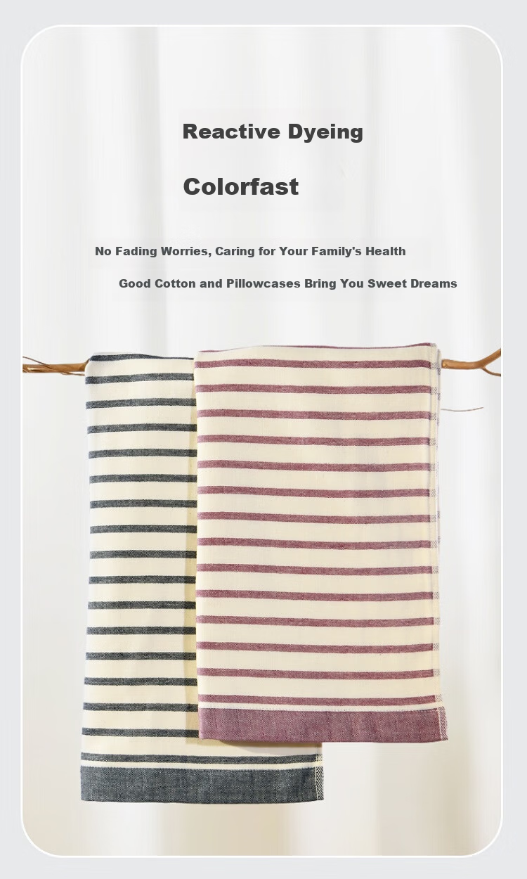 Matte Pure Cotton Pillowcase 5A Grade Copper Ion Antibacterial Gauze Pillow Towel 2-Pack Purple 50*80cm 150g Each 8