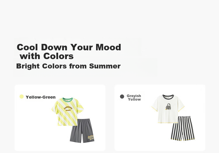 Balabala [Naipupu IP] Children's Summer Pajama Set Girls Short Sleeve Antibacterial Homewear Air Conditioning Clothes 9