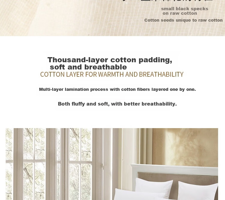 Ranpai Hotel Bedding Set, Pure Cotton, Includes Quilt, Mattress Pad, And Pillow, Three-Piece Set, Duvet Insert 3 Jin (1.5 Kg), for 1.2-Meter Bed, White 11