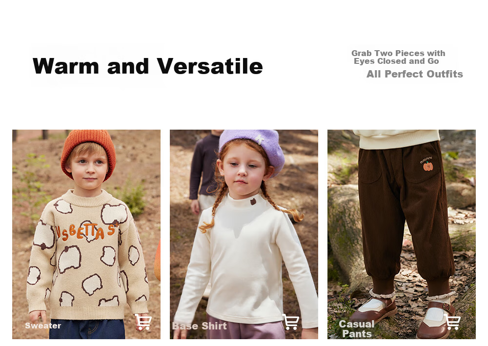 Betis Kids Sweater Knitwear Boys Girls Pure Cotton Warm Cartoon Fun New Spring Autumn Baby Top 1