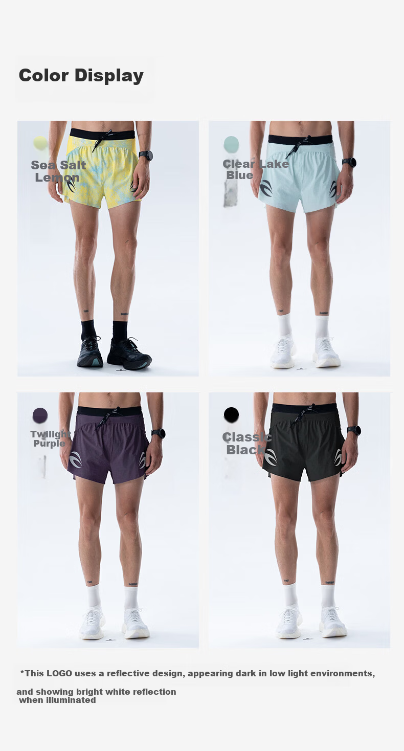 Feibit Air Pants Pro 4.0 Men's Waist Bag Shorts Breathable Running 5-Inch Quick-Dry Pants Qinghu Blue L 7