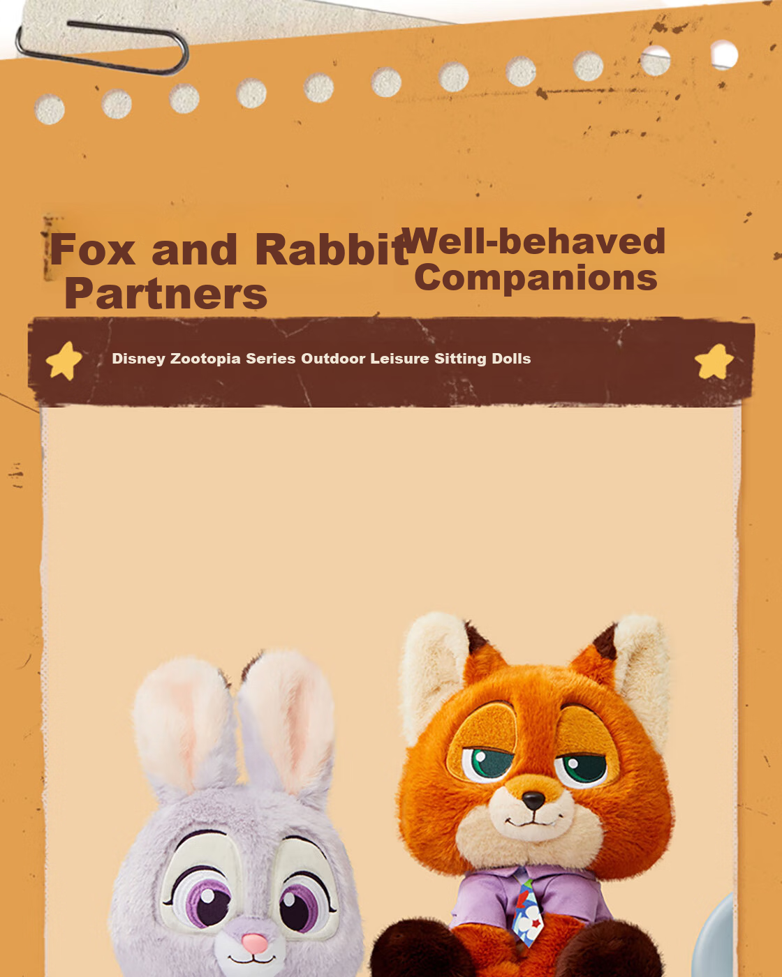 MINISO Disney Zootopia Nick No.10 Costume Sitting Plush Toy Birthday Gift 1