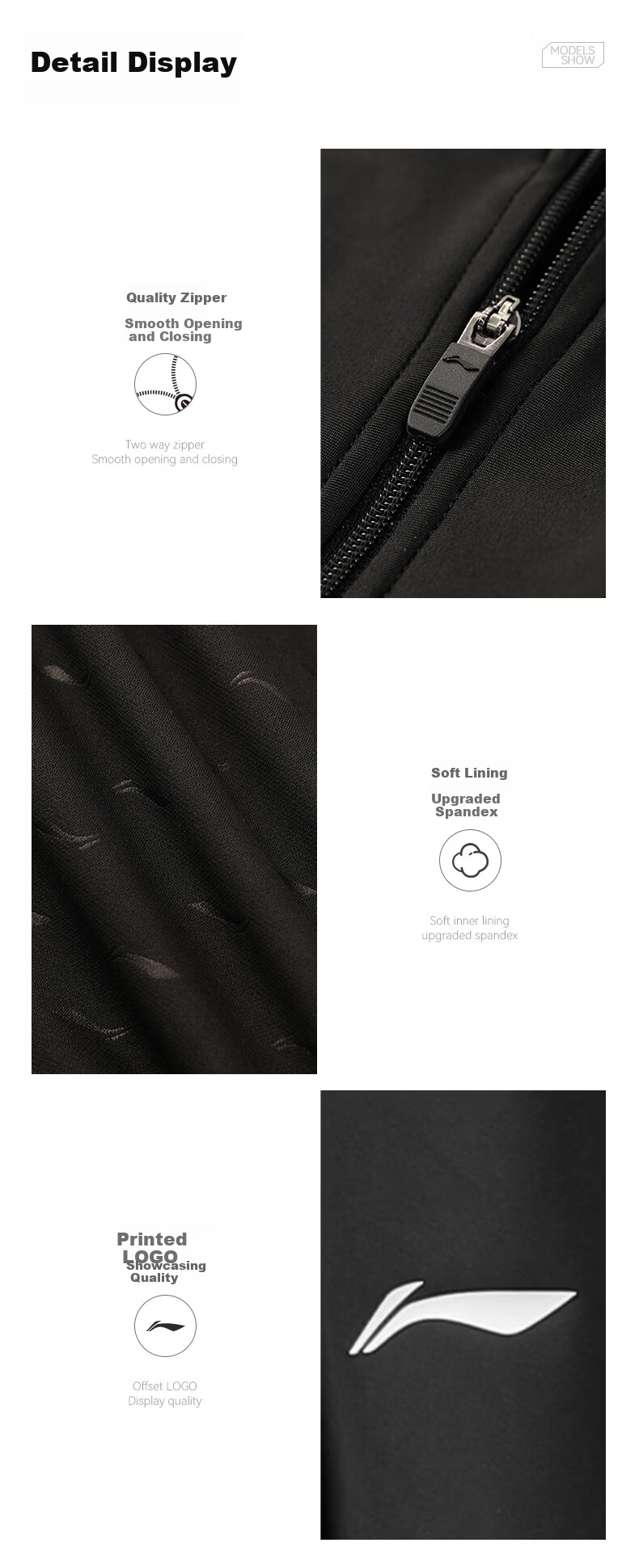 LI-NING Women's Premium 2026 New One-Piece Skirt Style Slim Halter Neck Swimsuit Swimwear 0821 Black L 16