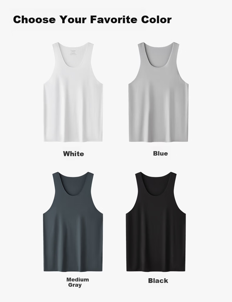 Songshan Cotton Store Men's Vest 120s Modal Summer Thin Cool Seamless Sweatshirt Outdoor Sports Vest 12