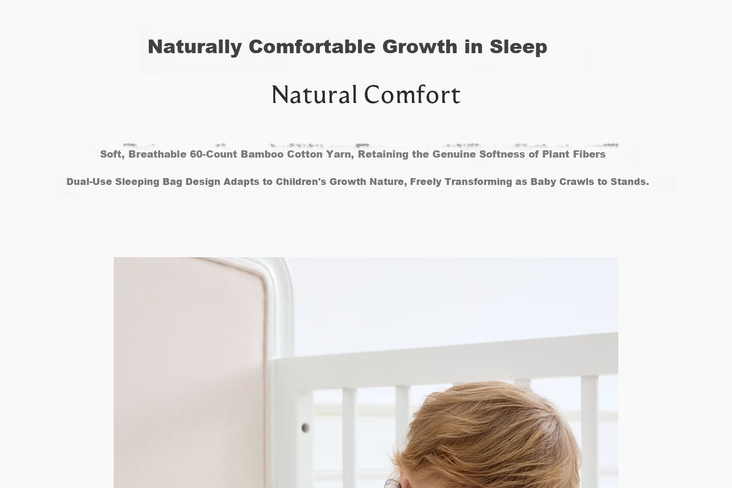 DOMIAMIA Baby Sleeping Bag All-in-One Four Seasons Universal 2-in-1 Anti-Kick Quilt Six-Layer Gauze Velvet Rabbit S 21-25℃ 4