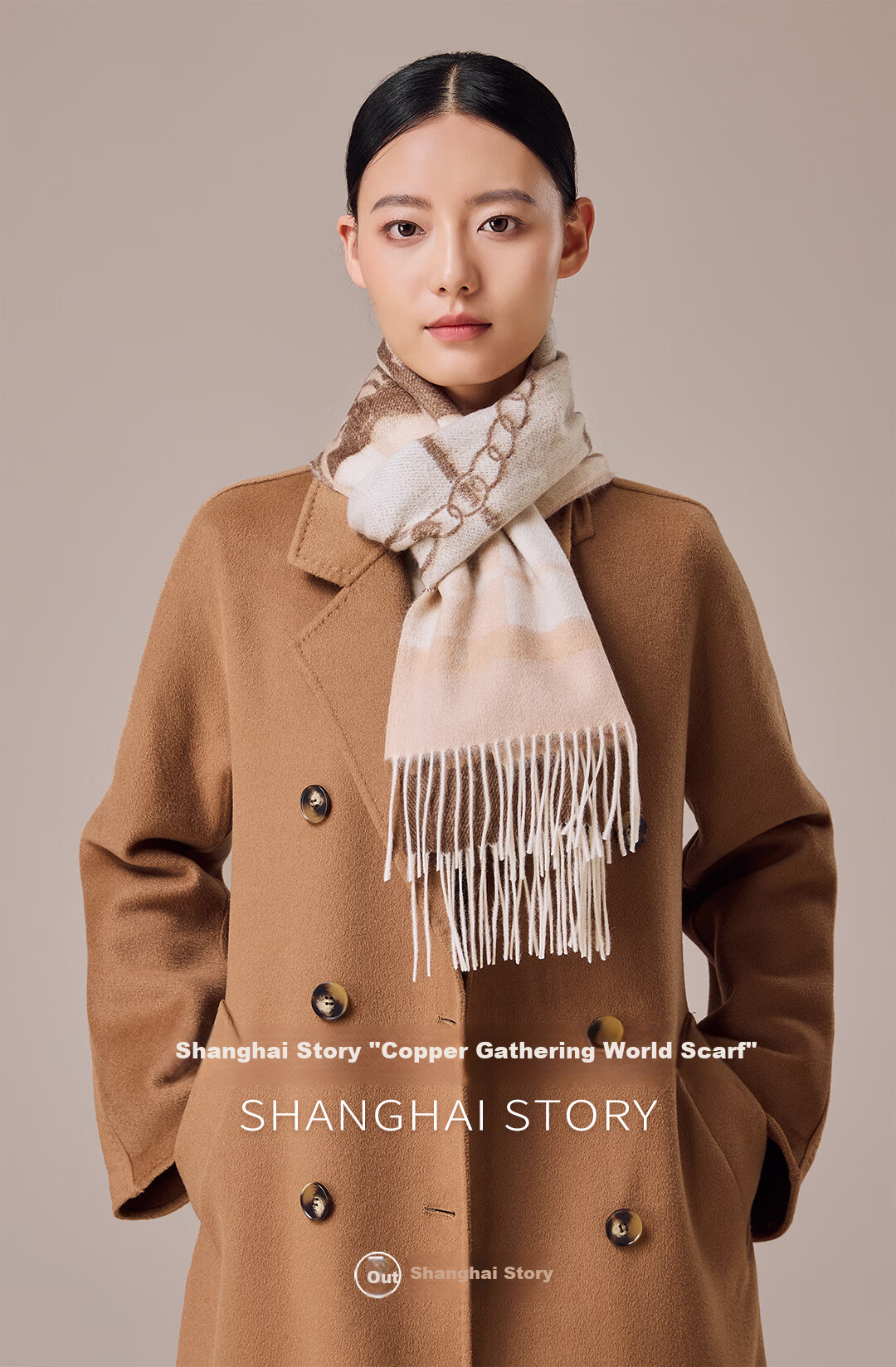 Shanghai Story 100% Cashmere Scarf for Women Autumn Winter New Extended Shawl Gift Box Mother's Day Birthday Gift for Mom 1