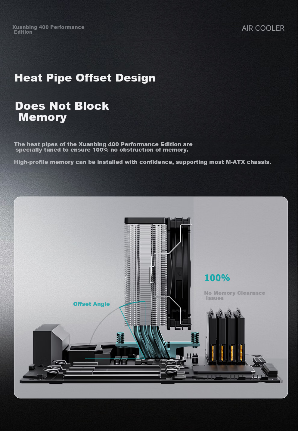 DEEPCOOL GAMMAXX 400 Performance Edition Black CPU Air Cooler / Upgraded Tower / Innovative Air Guide Ring Fan / Offset Heat Pipes for Memory Clearance / Multi-Platform Support 5