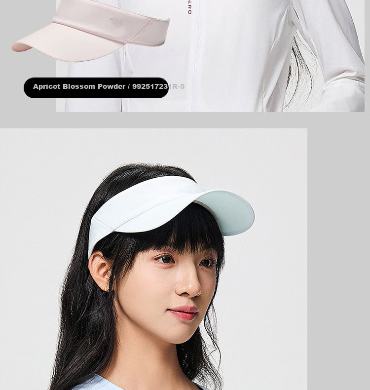 Anta Unlined Cap Unisex Sports Marathon Running Sweat-Absorbing Quick-Dry Sun Protection Adjustable Lightweight Outdoor Sports Hat 9