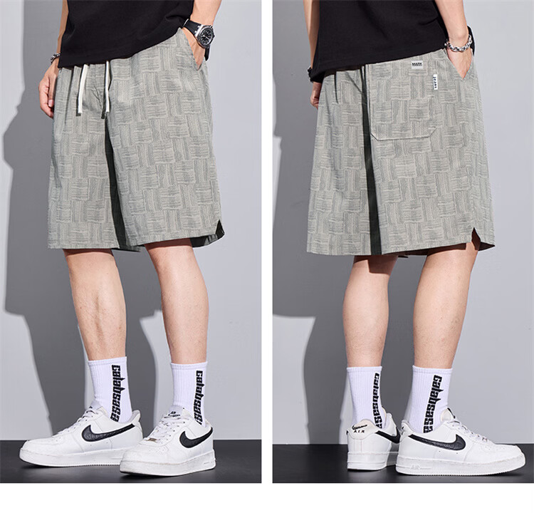 MARK FAIRWHALE Men's Summer Casual Loose Fit Breathable Thin Five-Point Shorts Sports Pants 10