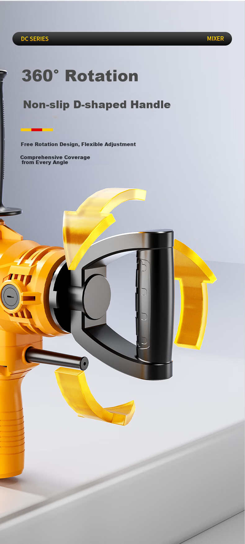 Aired Diamond Drill Mixer Putty Powder Paint Electric Cement Mortar Plastering Machine Power Tool 15