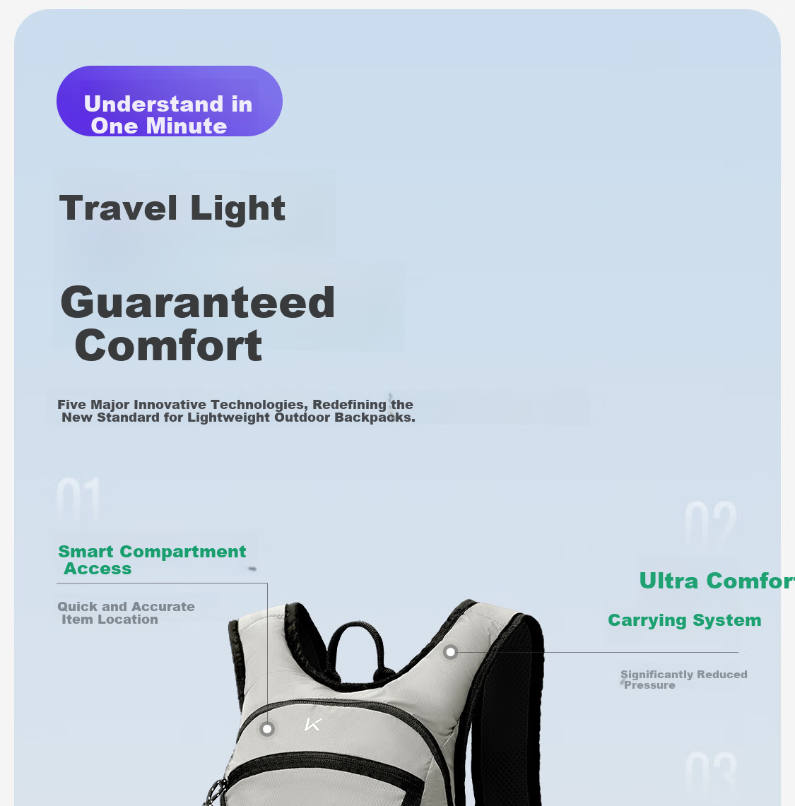Keep Lightweight Hiking Backpack Professional Mountaineering Bag Cycling Lightweight Hiking Climbing Outdoor Travel Bag Warm Knowledge 4