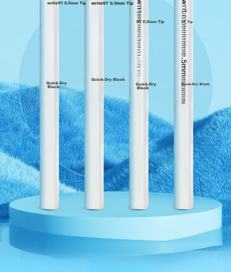 M&G Stationery 0.5mm Black Retractable Gel Pen Refills Quick-Dry ST Tip High-Capacity Refills i-Write Exam Special Refills 30 Pieces/Barrel 26A2A 12