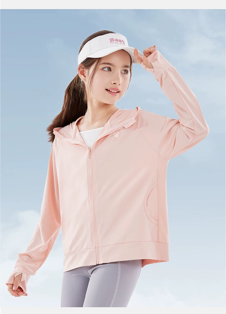Disney Girls' Summer Sun Protection Jacket Lightweight UV Protection Skin Jacket Big Kids Ice Silk Coat 110002 White 170 6