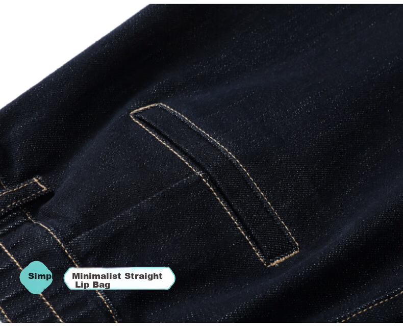 ESE-Y Women's Dark Blue Wide-Leg Denim Jeans 2026 Spring New Slim High-Waist Casual Curved Pants Size 26 18