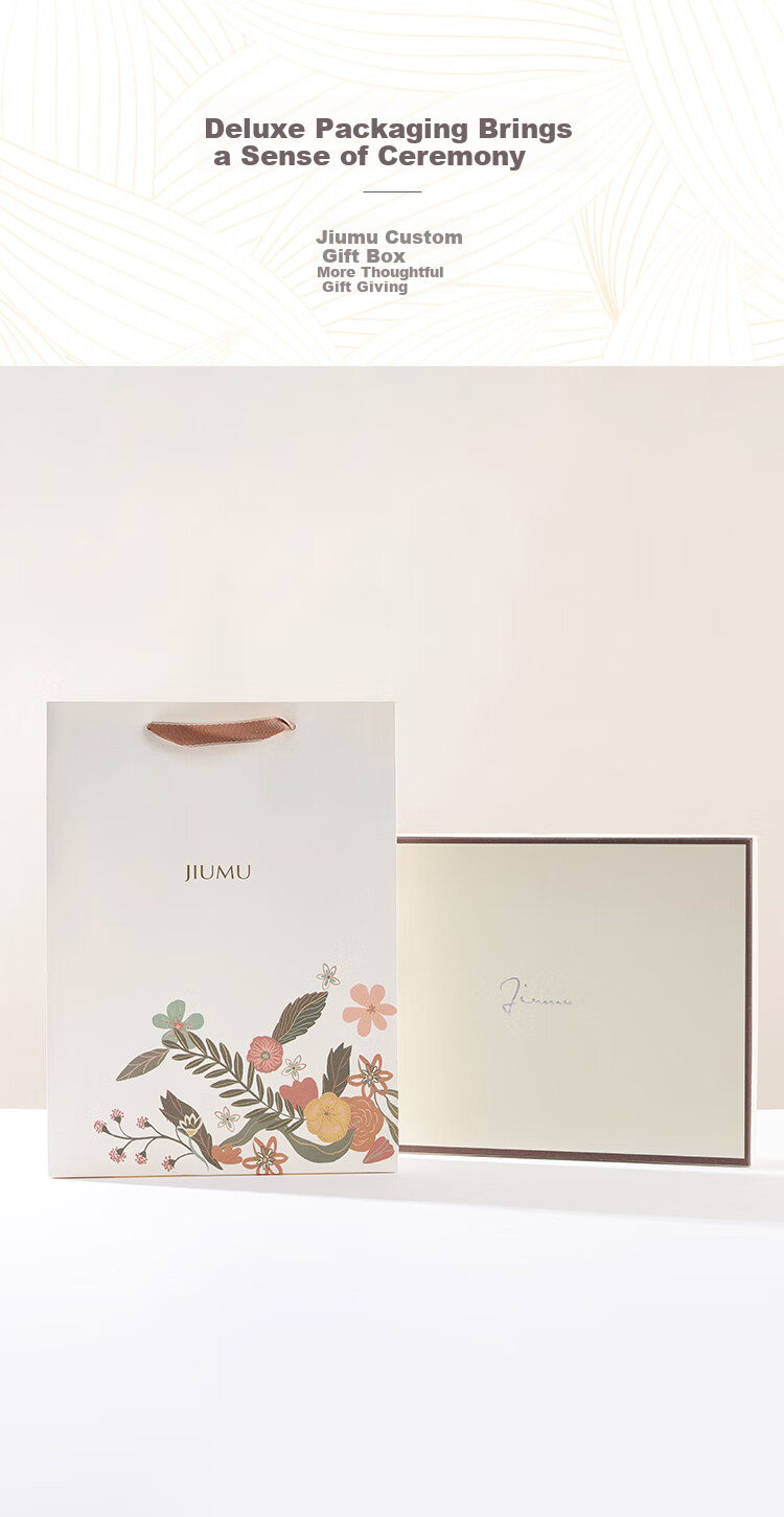 JIUMU Pure Wool Scarf for Women Autumn Winter Warm Shawl Large Wrap Gift Box New Year Birthday Present for Girls 6