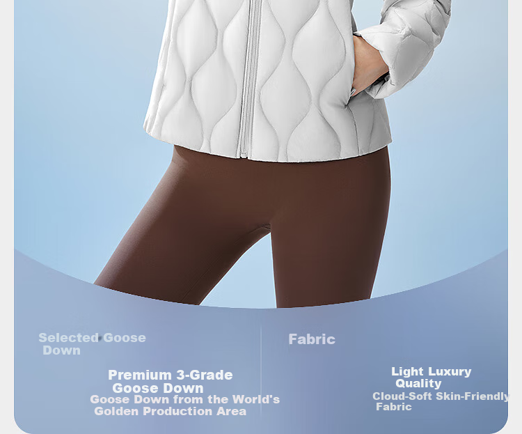 Bosideng Spring Autumn 90% Goose Down Lightweight Stand Collar Slim Fit Short Casual Versatile Comfortable Women's Down Jacket 2