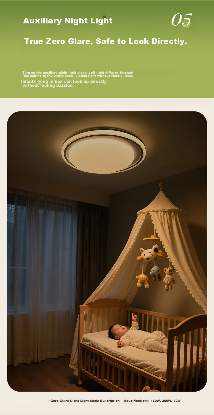 NVC Future Light Ceiling Lamp Living Room Main Light Full Spectrum Smart Eye Protection Lighting Bai Youran PRO with Installation Gift 13
