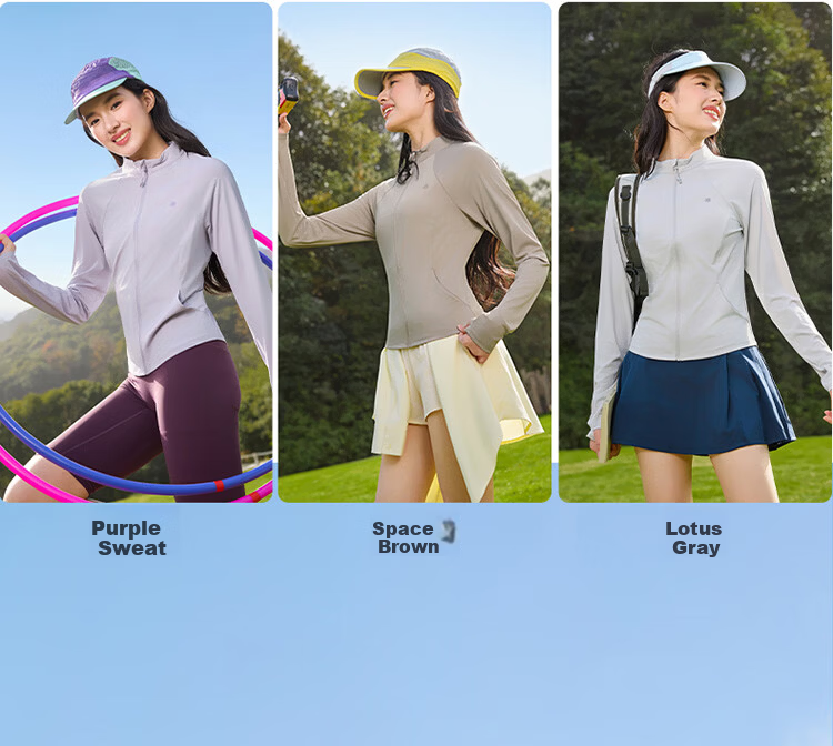 361° Women's Sunscreen Jacket Spring Summer UPF50+ UV Protection Sports Outdoor Slim Fit Stand Collar Coat 662624602-2 17