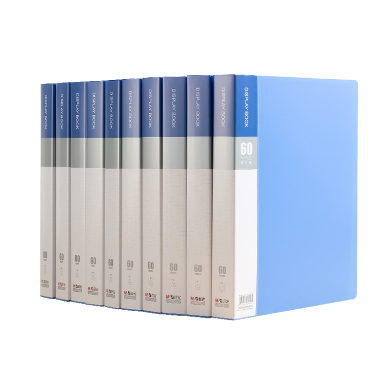 M&G 10 A4/60-Page Document Folders, File Insert Pockets, Student Exam Paper Storage Bags, Certificate And Sheet Music Collection Books, Office Supplies ADM929Z5