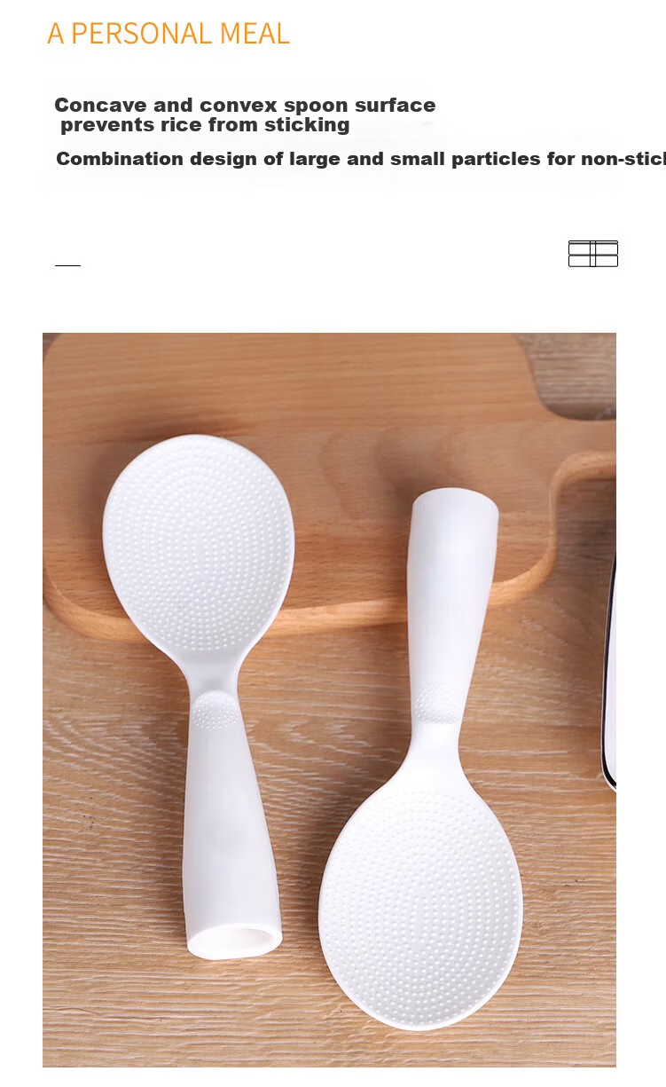 Danshi Zhiyuan Non-Stick Rice Scoop Household Standing Rice Paddle for Rice Cooker White 1
