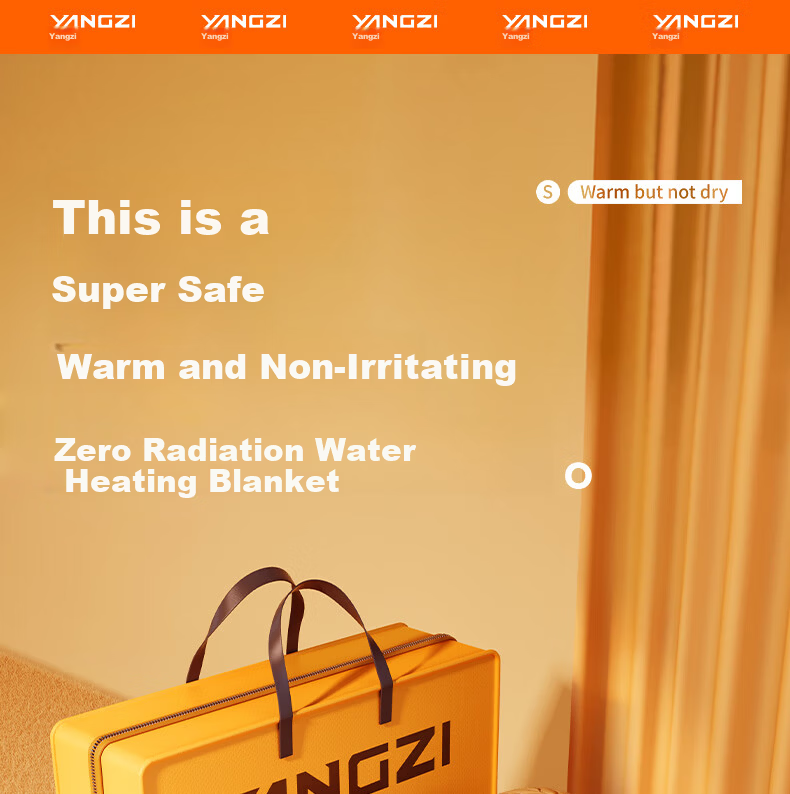 Yangzi High-Temperature Power-Off Safety Single-Person Water Heating Blanket Water Circulation Electric Heating Blanket 0.7*1.5m 2
