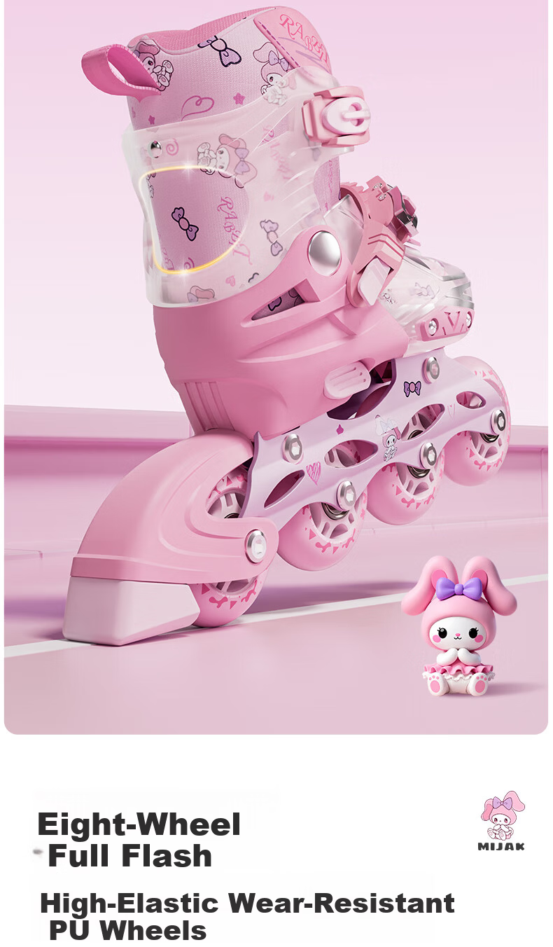 Kids Balance Roller Skates Inline Skates for Girls Boys Ages 3-12 Full Flashing Set Gift 15