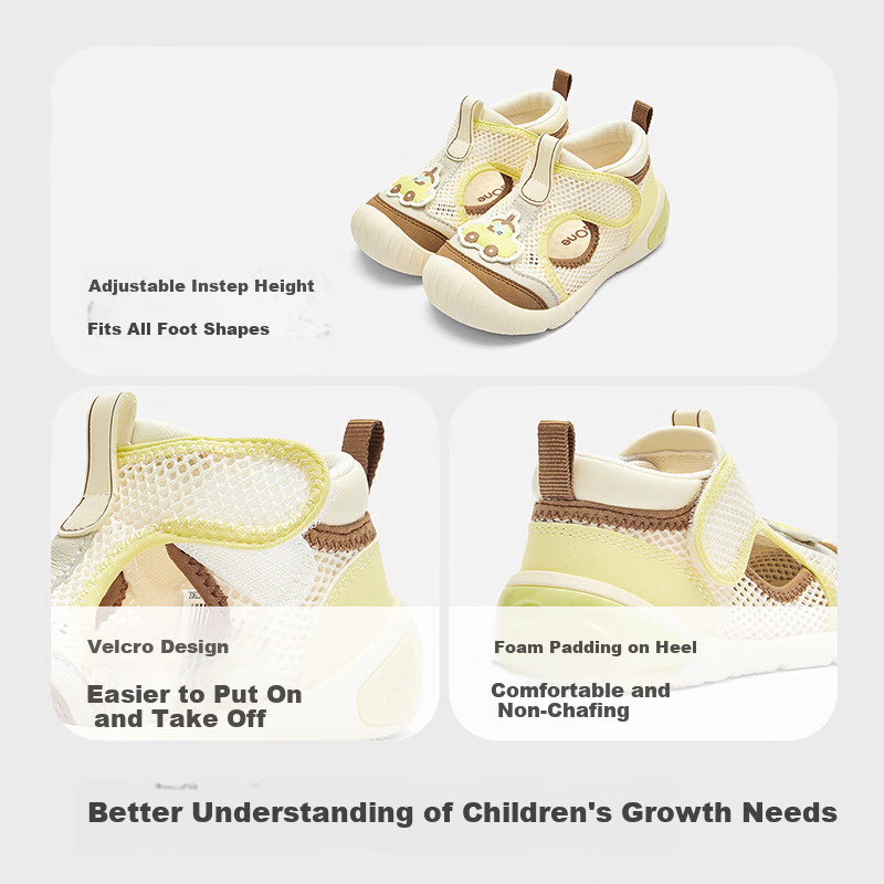 Balabala Kids Functional Shoes Children's Shoes Toddler Shoes Boys Girls Sandals 2026 Summer New Breathable Sports Shoes Cool