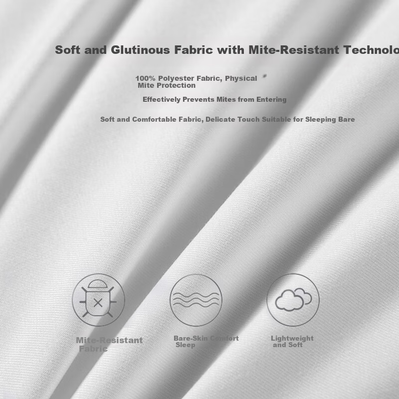 Luolai Home Textiles Hotel Antibacterial Mite-Resistant Soft Pillow Low Pillow Pair White 46*72cm