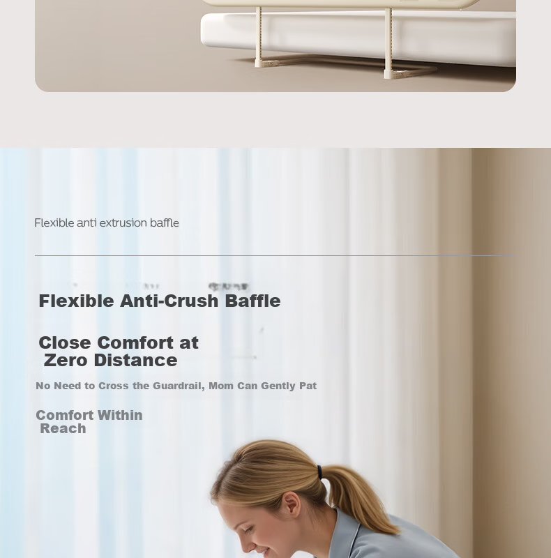 Philips Avent Baby Crib Safety Rail Bed Guard No Installation Anti-Fall Side Bed Rail 1.8M 4