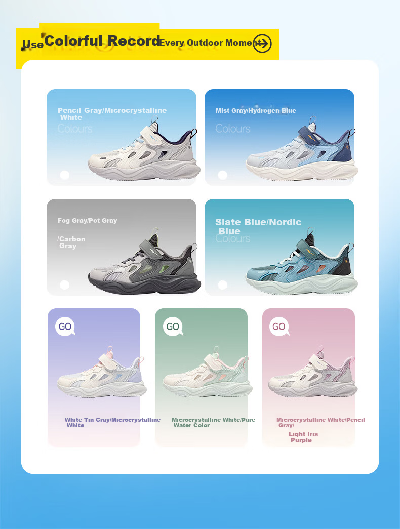 ERKE Kids Unisex Frame Shoes Children's Summer Breathable Creek Sandals Microcrystalline White/Clean Water Color Size 37 13